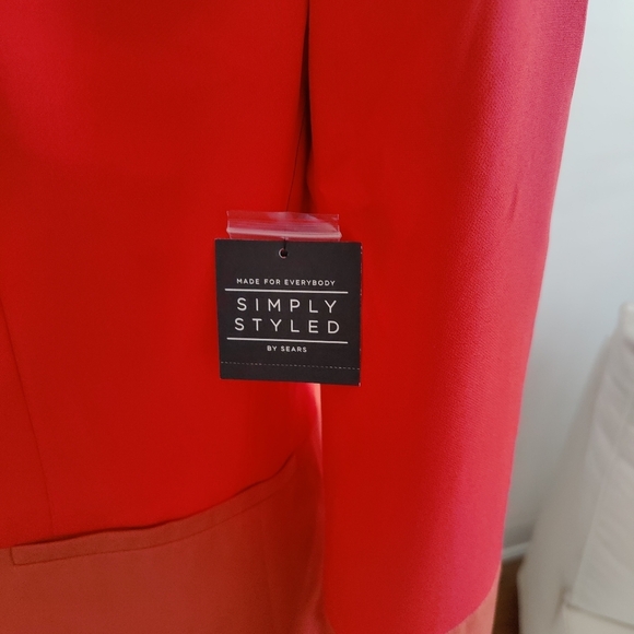 Simply Styled Orange Blazer / Size Large - Picture 4 of 5